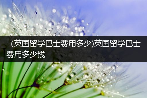 （英国留学巴士费用多少)英国留学巴士费用多少钱