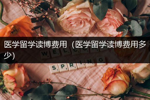 医学留学读博费用（医学留学读博费用多少）