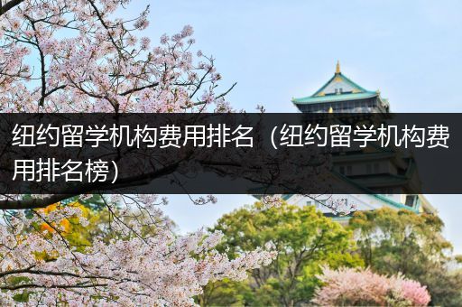 纽约留学机构费用排名（纽约留学机构费用排名榜）