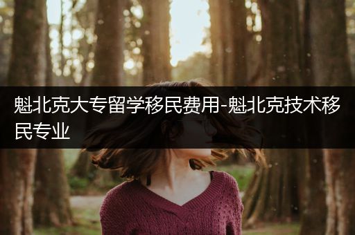 魁北克大专留学移民费用-魁北克技术移民专业