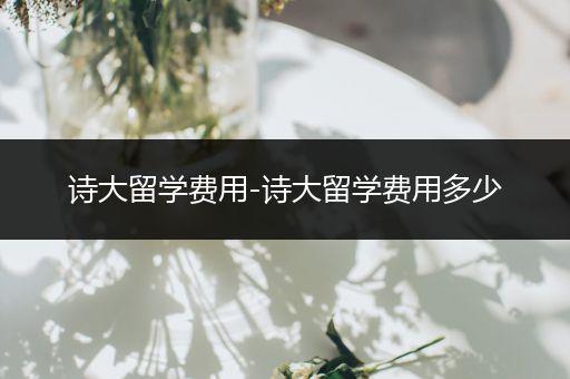 诗大留学费用-诗大留学费用多少