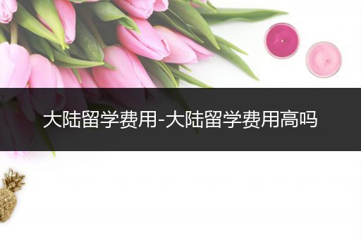 大陆留学费用-大陆留学费用高吗