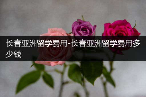 长春亚洲留学费用-长春亚洲留学费用多少钱