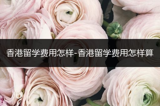 香港留学费用怎样-香港留学费用怎样算