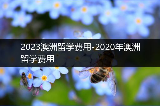 2023澳洲留学费用-2020年澳洲留学费用
