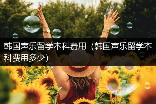 韩国声乐留学本科费用（韩国声乐留学本科费用多少）