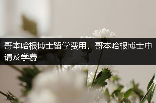 哥本哈根博士留学费用，哥本哈根博士申请及学费