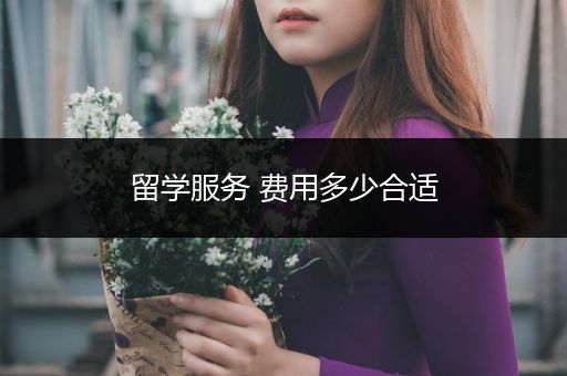 留学服务 费用多少合适