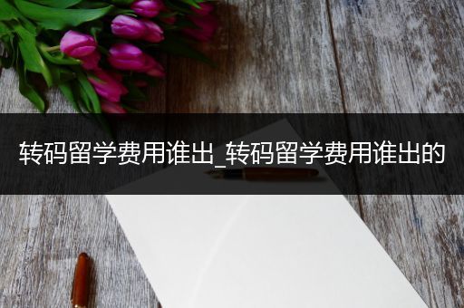 转码留学费用谁出_转码留学费用谁出的