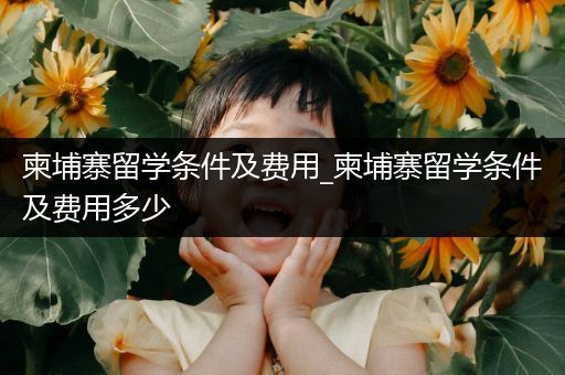 柬埔寨留学条件及费用_柬埔寨留学条件及费用多少