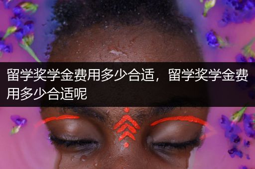 留学奖学金费用多少合适，留学奖学金费用多少合适呢