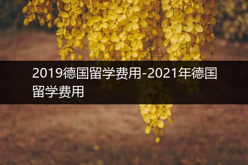 2019德国留学费用-2021年德国留学费用