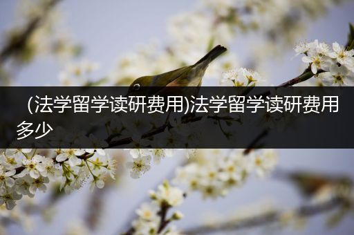 （法学留学读研费用)法学留学读研费用多少