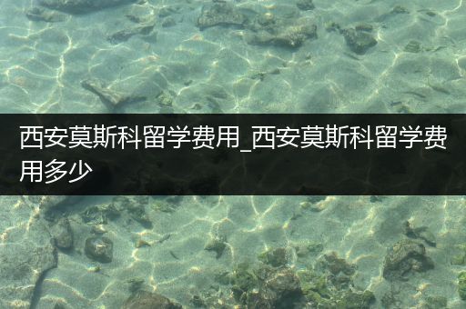 西安莫斯科留学费用_西安莫斯科留学费用多少