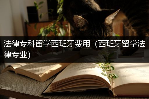 法律专科留学西班牙费用（西班牙留学法律专业）
