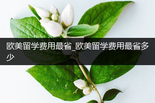 欧美留学费用最省_欧美留学费用最省多少