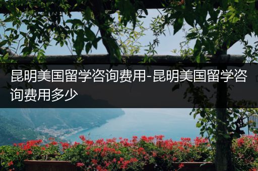 昆明美国留学咨询费用-昆明美国留学咨询费用多少