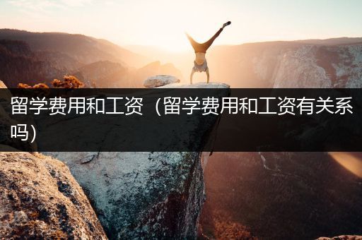 留学费用和工资（留学费用和工资有关系吗）