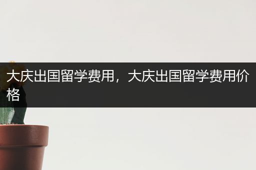 大庆出国留学费用，大庆出国留学费用价格