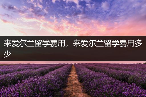 来爱尔兰留学费用，来爱尔兰留学费用多少