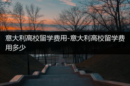 意大利高校留学费用-意大利高校留学费用多少
