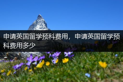 申请英国留学预科费用，申请英国留学预科费用多少