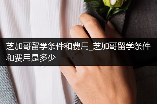 芝加哥留学条件和费用_芝加哥留学条件和费用是多少