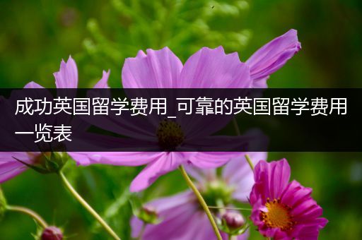 成功英国留学费用_可靠的英国留学费用一览表