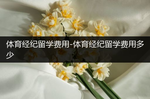 体育经纪留学费用-体育经纪留学费用多少