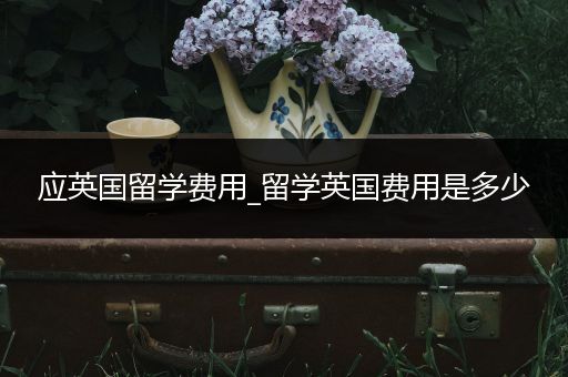 应英国留学费用_留学英国费用是多少