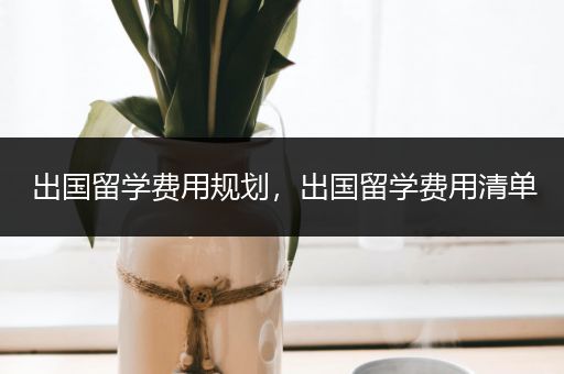 出国留学费用规划，出国留学费用清单