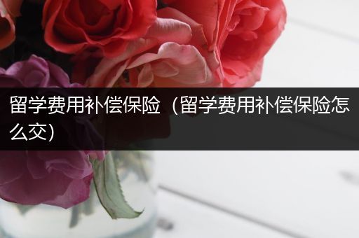 留学费用补偿保险（留学费用补偿保险怎么交）