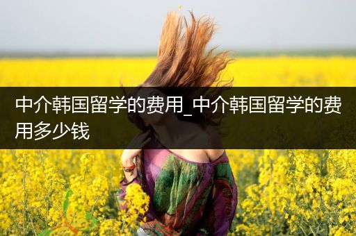 中介韩国留学的费用_中介韩国留学的费用多少钱