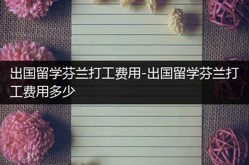 出国留学芬兰打工费用-出国留学芬兰打工费用多少