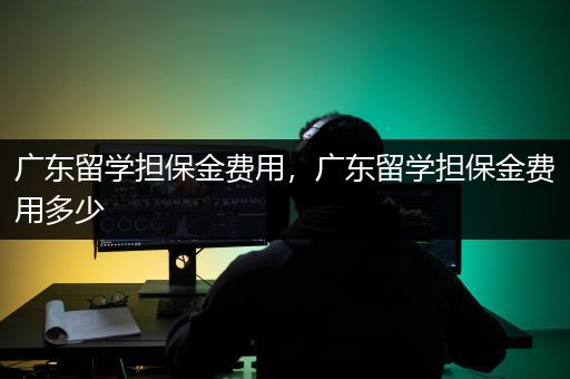 广东留学担保金费用，广东留学担保金费用多少