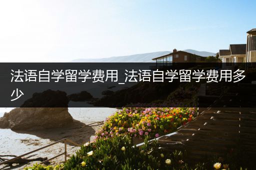 法语自学留学费用_法语自学留学费用多少