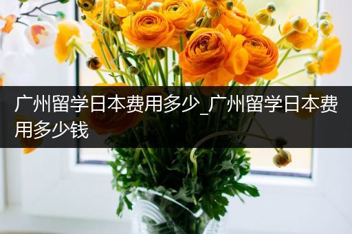 广州留学日本费用多少_广州留学日本费用多少钱