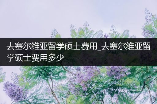 去塞尔维亚留学硕士费用_去塞尔维亚留学硕士费用多少