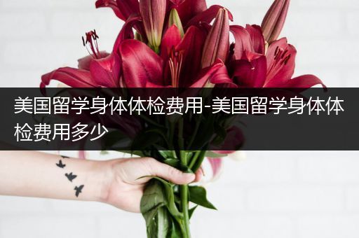 美国留学身体体检费用-美国留学身体体检费用多少
