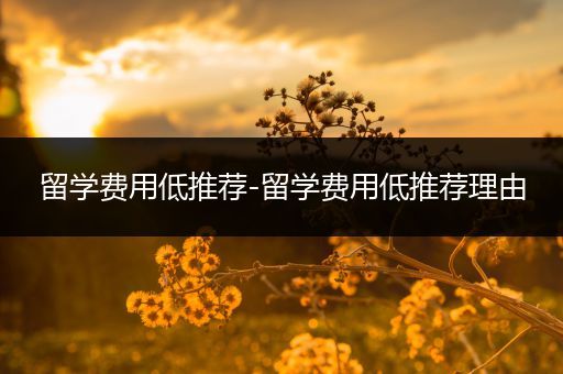 留学费用低推荐-留学费用低推荐理由