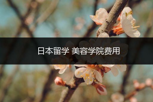 日本留学 美容学院费用