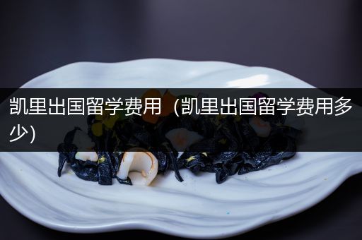 凯里出国留学费用（凯里出国留学费用多少）