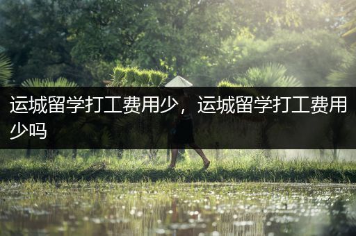 运城留学打工费用少，运城留学打工费用少吗