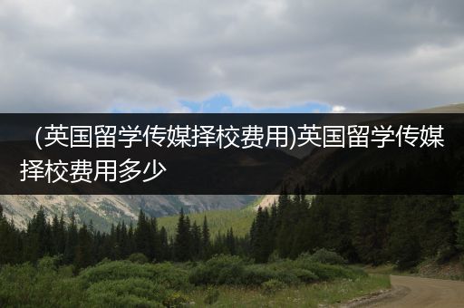 （英国留学传媒择校费用)英国留学传媒择校费用多少