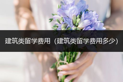 建筑类留学费用（建筑类留学费用多少）