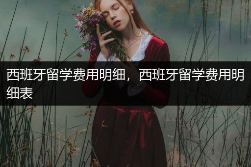 西班牙留学费用明细，西班牙留学费用明细表