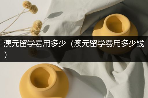 澳元留学费用多少（澳元留学费用多少钱）