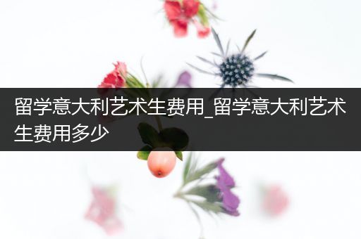留学意大利艺术生费用_留学意大利艺术生费用多少