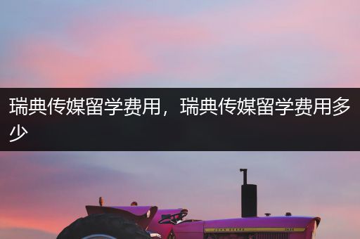 瑞典传媒留学费用，瑞典传媒留学费用多少