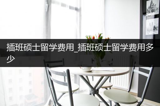 插班硕士留学费用_插班硕士留学费用多少